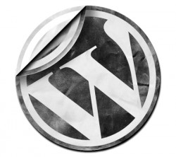 Wordpress logo peeling