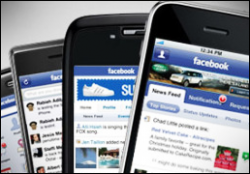 Facebook on mobile phone
