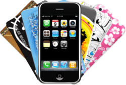 Mobile Commerce Phone with credit cards
