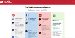 ticktock escape games reviews on website