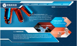 vaxco website design