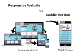 responsive website versus mobile version of website
