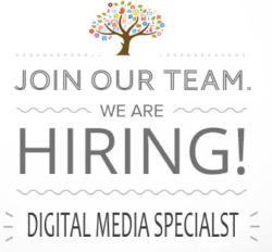 we are hiring a digital media specialist banner