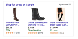 shop for boots on google results