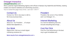 ontarget interactive google search result