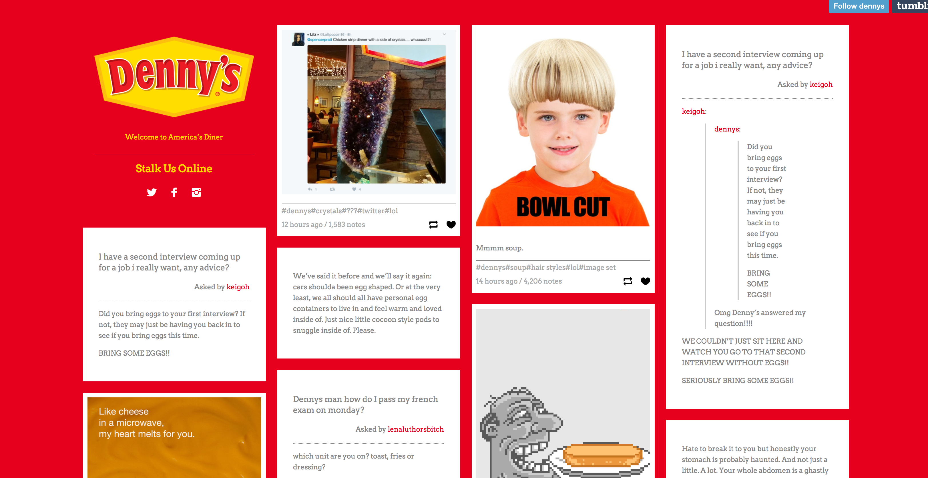content marketing agency denny's