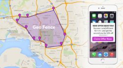 geo fencing map with phone