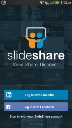 slideshare login page