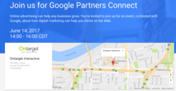 google partners connect event for ontarget interactive