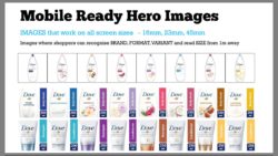 mobile ready hero image for dove shampoo