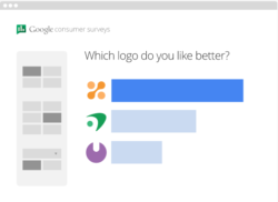 google consumer surveys about logo