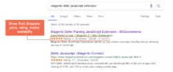 rich snippet reviews in google search results