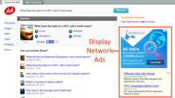 display network ad on ask