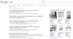 google results for vanities