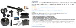 mic kit for Canon EOS DSLR 5D mark III