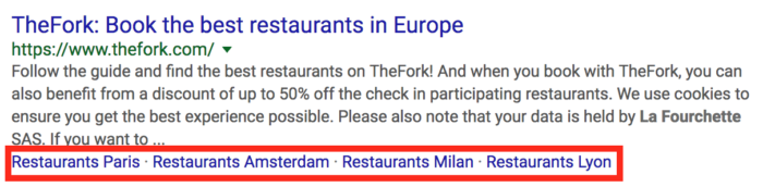 schema markup la fourchette restaurant locations